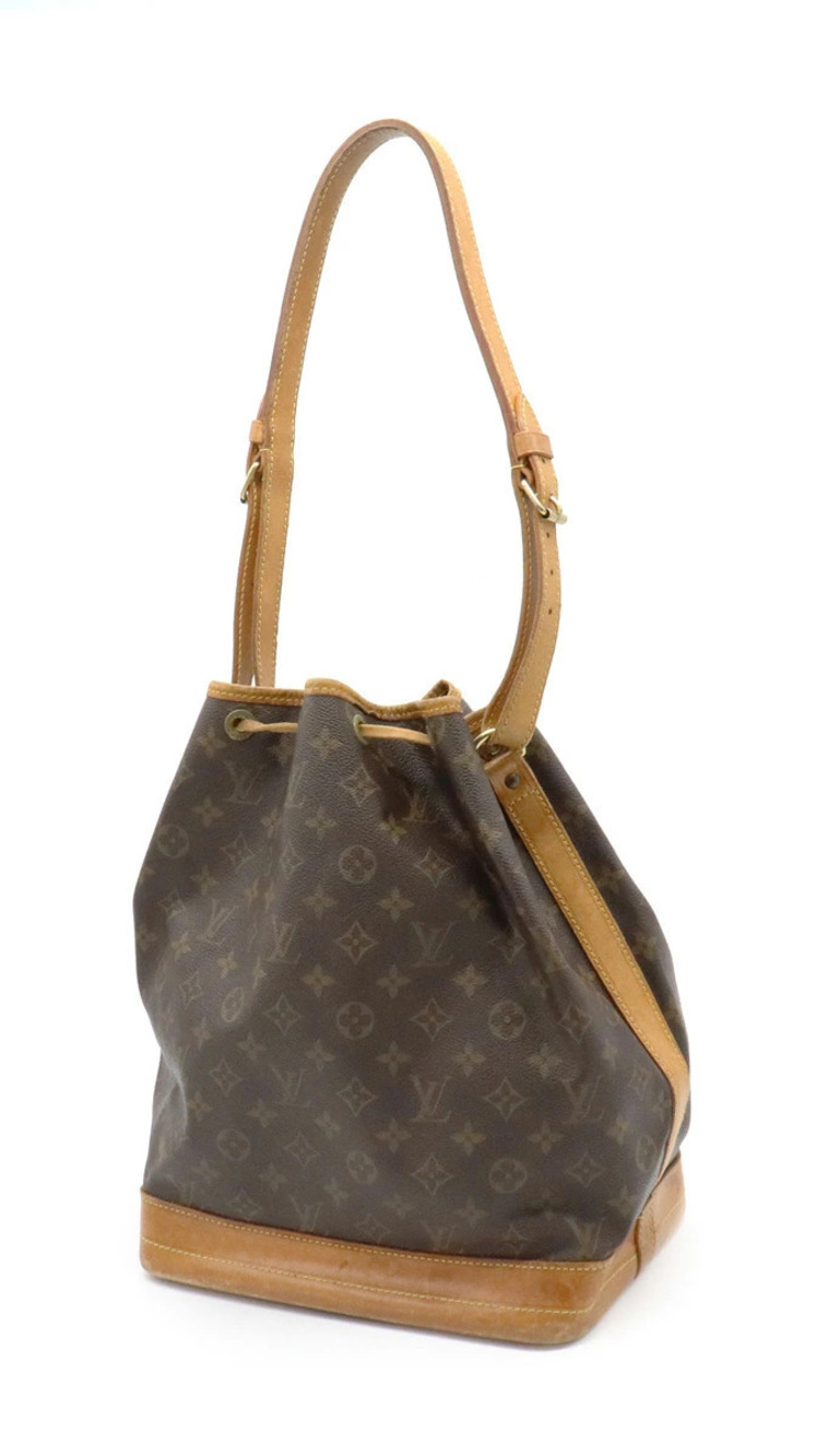 Louis Vuitton Monogram Bag Drawstring Noe Hobo Shoulder Brown